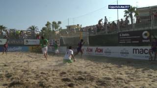 COPPA ITALIA AON BEACH SOCCER 2017  HAPPY CAR SAMBROMAGNA [upl. by Lubin]