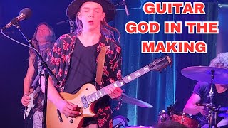 Guitar God in the making  14 year old Taj Farrant [upl. by Einhpets483]