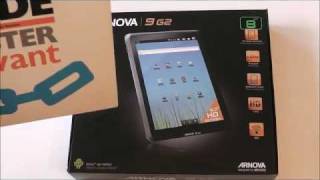 Archos Arnova 9 G2 Unboxing und Kurztest  DE [upl. by Henka]