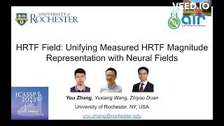 ICASSP 2023 HRTF Field Unifying Measured HRTF Magnitude Representation with Neural Fields [upl. by Jeffrey126]