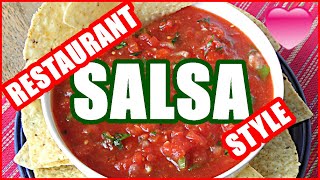 Canning Salsa  Recipe  How To Can Restaurant Style Salsa [upl. by Enitsed]