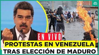 Protestas y enfrentamientos en Venezuela tras proclamación de Nicolás Maduro [upl. by Issak]