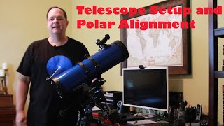 Telescope Setup Polar Alignment and Use for Beginners [upl. by Eidoj]