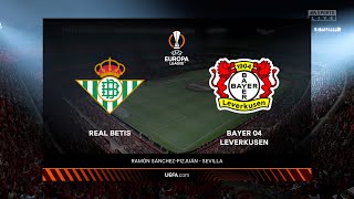 Real Betis vs Bayer Leverkusen 21102021 UEFA Europa League FIFA 22 [upl. by Aicekal967]