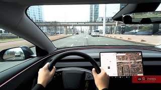 Tesla Model 3 Highland  Stealth Grey  2024  POV Test Drive  Acceleration [upl. by Itsa]