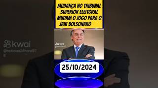 Mudança no tribunal superior eleitoral muda o jogo para Bolsonaro shorts [upl. by Yrahcaz436]