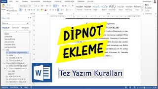 Kaynak Gösterme ve Dipnot Ekleme  Word [upl. by Gargan]