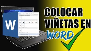 Como COLOCAR VIÑETAS en WORD  PRINCIPIANTES [upl. by Damiani804]