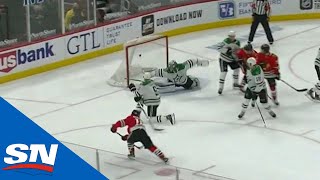 Alex DeBrincat Scores His 30th Goal Of The Year Against The Stars [upl. by Daisey]