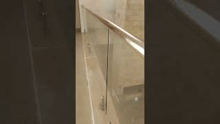 Glass Balustrade construction glassbuild interiordesign [upl. by Ardnuhsal]