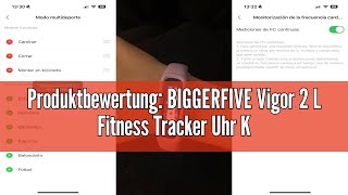 Produktbewertung BIGGERFIVE Vigor 2 L Fitness Tracker Uhr Kinder Fitnessuhr mit Aktivitätstracker [upl. by Matta340]