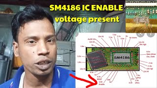 sm4186ic blank display modify repair no present Enable voltage [upl. by Ytsim]