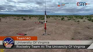 UVA Rocketry Launches Sabre 1 at Spaceport America Cup 2024 [upl. by Eirahs]