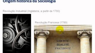 Aula de Sociologia Sociologia como ciência origem da Sociologia [upl. by Aseiram288]