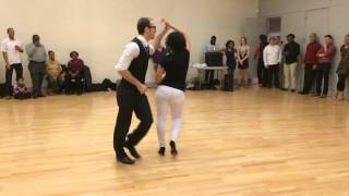 Bailar Casino Demo at DC Casineros Cuban Dance Social [upl. by Ennaillek]