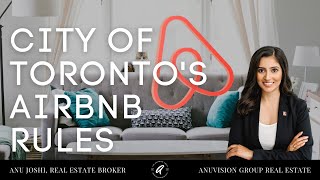 EXPLAINED  Airbnb short term rental rules for City of Toronto  AnuJoshiRealty [upl. by Alam]