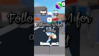 Followers 1v1 for a GODLY 🤩 roblox mm2 fyp funny murdermystery2 shorts edit [upl. by Rimhsak]