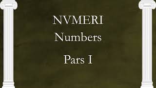 LATIN Numbers and Partitives Part 1 [upl. by Edmonda]