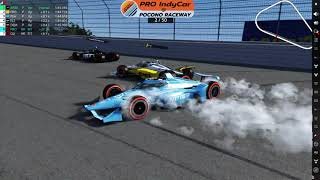 🌅 SRL  PRO INDYCAR  POCONO RACEWAY ROUND 10 FINALE 🏁🏆🎉 [upl. by Olegnaid]