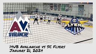 14U B Avalanche vs SC Flyers  January 21 2024 [upl. by Alten]