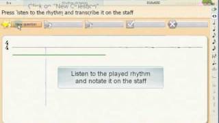 Ear Training  Rhythm Dictation exercise [upl. by Proudman]