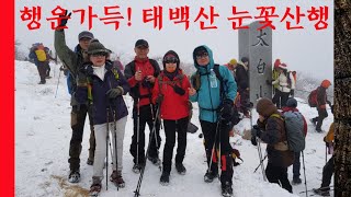 강원도 태백산 눈꽃 산행 2019년 행운이 가득함을 기원합니다 태백산의 기운이서울4050산악회 산림보안관 7조 태백산 여행 [upl. by Aihseya144]