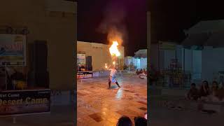 firebreather jaisalmerdesertcamp fire [upl. by Alaecim]