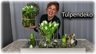 Mit wenig Aufwand kannst du Tulpen ganz natürlich dekorieren🌷🌷🌷 [upl. by Eanar]