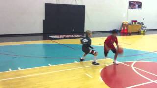 DRIVE Basketball Youth Drills 1 on 1 Moves Facing  Live Play [upl. by Aiouqahs]