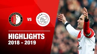 62  Highlights Feyenoord  Ajax  Eredivisie 20182019 [upl. by Aihsi]