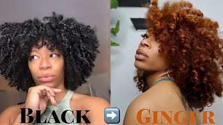 HOW I DYE MY NATURAL HAIR GINGER without bleach  DARK TO LIGHT HAIR DOS AND DONTS NO DAMAGE [upl. by Nauj]