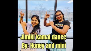 Jimmiki kammal cover dance By Honey and Mini SINGLE TAKE [upl. by Ayekehs121]