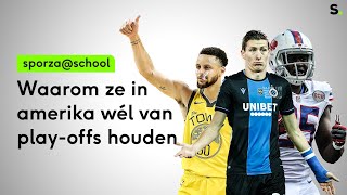 Waarom ze in Amerika wél van playoffs houden  Sporza  School 29 [upl. by Ellenwahs]