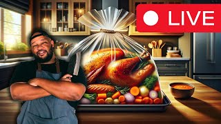 LIVE Making the Juiciest Bagged Turkey Ever [upl. by Ainet]