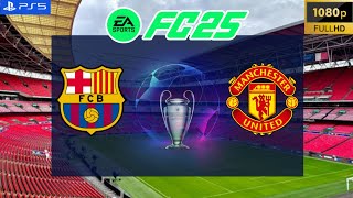 FC 25  Barcelona vs Manchester United  Champions League Final Like 2009  PS5 [upl. by Orfield]