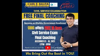 FREE Civil Service Exam Review DAY 1 VERBAL ABILITY SUBJECT VERB AGREEMENT [upl. by Ttayh228]