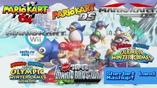 Mario Kart 64 Sherbet Land ULTIMATE MASHUP N64DS BetaDSWiiMampS 2010MampS 2014Newer SMBWii [upl. by Cis]