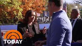 Kamala Harris says its not productive for her to criticize Biden [upl. by Shamus448]