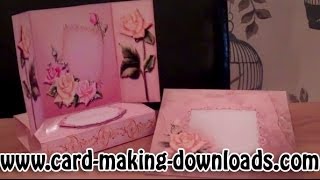 How To Make A Freestanding Gatefold Pop Up Card wwwcardmakingdownloadscom [upl. by Laehplar]