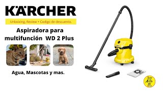 Aspiradora WD2 Plus de Karcher Unboxing y Review  JuanDeAvilaMx  Septiembre 2022 [upl. by Llehsad]