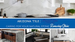 Removing Stains from Natural Stone with Poulticing  Arizona Tile amp Beyond Stone Solutions [upl. by Sheley]