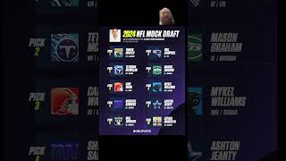 2024 NFL MOCK DRAFT ncaafootball nfl rookie s e [upl. by Asilanom]