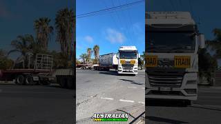 Kenworth K200 amp MAN road train turning [upl. by Fadden]