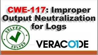 How to fix veracode cwe 117 improper output neutralization for logs in java [upl. by Enilasor]