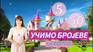 🌸UČIMO BROJEVE i DESETICE 🌸⭐Brojevi od 1 do 10⭐ 🌸 DESETICE 🌸Brojevi za decu NA SRPSKOM🌸 [upl. by Ynneg]