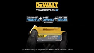 DEWALT POWERSTACK Battery Technology [upl. by Eibrad]