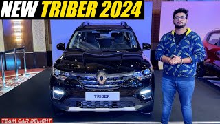 Triber 2024 New Model  Black colour New Variants Features amp More  Walkaround with Price [upl. by Trudy]