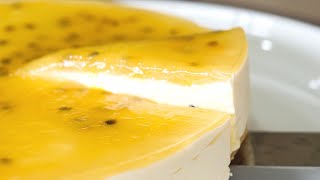 No Bake Passionfruit Cheesecake Recipe [upl. by Buckingham]