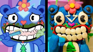 HAPPY TREE FRIENDS FROM CLAY Wishy Washy Full Episode Plasticine Parody [upl. by Singhal]