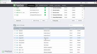 RoboForm for Business Groups Tutorial [upl. by Ardnasela]